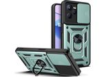 Custodia Realme C35 Con Anello, Supporto, Protezione Fotocamera, Paraurti In Tpu, Custodia In Silicone Per Oppo Realme C35 Verde