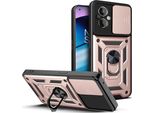 Oneplus Nord N20 5G Custodia Con Anello Supporto Supporto Scivolare Protezione Fotocamera Tpu Pc Custodia Protettiva Per Oneplus Nord N20 5G Rosa