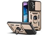 Oneplus Nord N20 5G Custodia Con Anello Supporto Supporto Scivolare Fotocamera Protezione Tpu Pc Custodia Protettiva Per Oneplus Nord N20 5G Oro