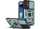 Oneplus Nord N20 5G Custodia Con Anello Supporto Supporto Scivolare Fotocamera Protezione Tpu Pc Custodia Protettiva Per Oneplus Nord N20 5G Verde