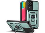 Galaxy M33 5G Custodia Con Anello, Supporto, Protezione Fotocamera, Paraurti In Tpu, Custodia In Silicone Per Samsung Galaxy M33 5G Verde