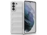 Custodia Samsung S21 5G, Custodia Protettiva In Silicone Tpu Morbido Antiurto Per Samsung Galaxy S21 5G Bianco
