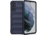 Custodia Samsung S21 5G, Custodia Protettiva In Silicone Tpu Morbido Antiurto Per Samsung Galaxy S21 5G Blu Scuro