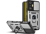 Custodia Redmi K40 Gaming Con Anello, Supporto, Protezione Fotocamera, Paraurti In Tpu, Custodia In Silicone Per Xiaomi Redmi K40 Gaming Silver