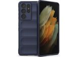 Samsung S21 Ultra 5G Custodia, Custodia Protettiva In Silicone Tpu Morbido Antiurto Per Samsung Galaxy S21 Ultra 5G Blu Scuro
