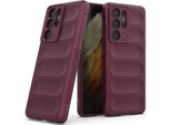Custodia Samsung S21 Ultra 5G, Custodia Protettiva In Silicone Tpu Morbido Antiurto Per Samsung Galaxy S21 Ultra 5G Borgogna