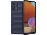 Custodia Samsung A32 4G, Custodia Protettiva In Silicone Tpu Morbido Antiurto Per Samsung Galaxy A32 4G Blu Scuro