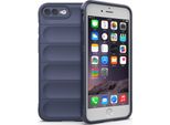 Custodia Iphone 8 Plus, Custodia Protettiva In Silicone Tpu Morbido Antiurto Per Iphone 8 Plus/ 7 Plus Blu Scuro