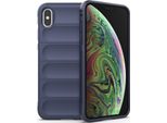Custodia Iphone Xs, Custodia Protettiva In Silicone Tpu Morbido Antiurto Per Iphone Xs/Iphone X Blu Scuro