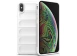 Custodia Iphone Xs Max, Custodia Protettiva In Silicone Tpu Morbido Antiurto Per Iphone Xs Max Bianco