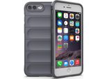 Custodia Iphone 8 Plus, Custodia Protettiva In Silicone Tpu Morbido Antiurto Per Iphone 8 Plus/ 7 Plus Grigio Scuro