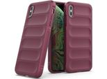 Custodia Iphone Xs Max, Custodia Protettiva Antiscivolo In Silicone Tpu Morbido Per Iphone Xs Max Bordeaux