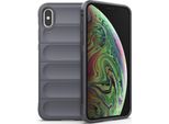 Custodia Iphone Xs Max, Custodia Protettiva In Silicone Tpu Morbido Antiurto Per Iphone Xs Max Grigio Scuro