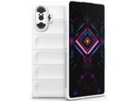 Xiaomi Redmi K40 Gaming Case, Custodia Protettiva In Silicone Tpu Morbido Antiurto Per Xiaomi Poco F3 Gt/Redmi K40 Gaming Bianco