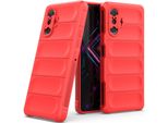 Xiaomi Redmi K40 Gaming Case, Custodia Protettiva In Silicone Tpu Morbido Antiurto Per Xiaomi Poco F3 Gt/Redmi K40 Gaming Rosso