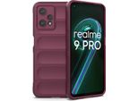 Oppo Realme 9 Pro Custodia, Custodia Protettiva In Silicone Tpu Morbido Antiurto Per Oppo Realme 9 Pro Borgogna