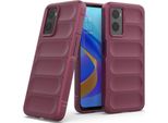 Oppo A36 Custodia, Custodia Protettiva In Silicone Tpu Morbido Antiurto Per Oppo A36 4G/A76 4G/Realme 9I Borgogna