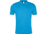Just Cool JC021 | Polo Cool Smooth Da Uomo / Fattore Di Protezione Uv 30+ - Colore: Blu Zaffiro - Taglia: Xxl