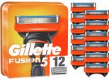 Lamette Gillette Fusion 5, 12 Lame Di Ricambio Per Rasoio Umido Da Uomo Con Lama A 5 Lamelle