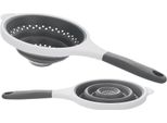 Orion Scolapasta Da Cucina Colapasta In Silicone Scolapasta Con Manico Rotondo Pieghevole 25,5 Cm