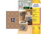 Avery Brown Kraft Product Labels Marrone