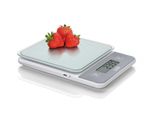 Laica KS1320 Bilancia Da Cucina Elettronica 5Kg Bianca Ricaricabile Vetro Touch