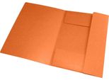 Cartella Angolare Top File+ A4 3 Lembi Arancio Confezione Da 10
