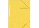 Cartella Angolare Top File+ A4 3 Lembi Giallo Confezione Da 10