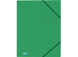 Cartella Angolare Top File+ A4 3 Lembi Verde Confezione Da 10
