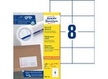 Etichette Universali Ultragrip 105X74 Mm Pu=7X1.760 Etichette / 220 Fogli Bianco