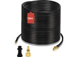 Fiqops Tubo Flessibile Per Idropulitrice 180Bar- Set Di Tubi Per La Pulizia Di Tubi Con Adattatore Adatto A KäRcher K2-K7 20M
