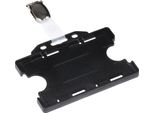 Europel 121285 Portabadge Europel, Aperto, Con Clip, 54 X 85 Mm