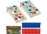 Relaxdays Gioco Di Lancio Del Cornhole 11 Pezzi