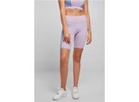 Urban Classics TB5021 | Pantaloncini Da Ciclismo Da Donna A Blocchi Di Colore - Colore: Lilla/Viola - Taglia: L