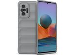 Custodia Redmi Note 10 Pro, Custodia Protettiva Antiscivolo In Silicone Tpu Morbido Per Xiaomi Redmi Note 10 Pro/10 Pro Max Grigio