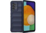 Custodia Galaxy A52, Custodia Protettiva In Silicone Tpu Morbido Antiurto Per Samsung Galaxy A52S 5G / A52 5G / A52 4G Blu Scuro