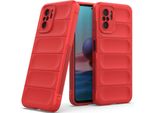 Custodia Redmi Note 10, Custodia Protettiva In Silicone Tpu Morbido Antiurto Per Xiaomi Redmi Note 10 4G/Note10S Rosso