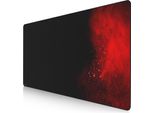 Mousepad Da Gioco Titanwolf, Xxxl Speed Mousepad 1200 X 600 Mm, Velocità E Precisione, Sangue