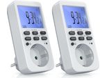 Bearware 2X Timer Programmabile Con Display Lcd Timer Presa Di Corrente / Max 3680W