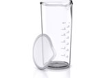 Caraffa Dosatrice Arendo 600Ml Ideale Per Impastatrici E Frullatori A Mano, Scala Per Millilitri E Once, Trasparente