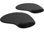 Set Di 2 Tappetini Per Mouse Csl Con Poggiapolsi Ergonomico, Tappetino Per Mouse Da Ufficio In Gel Comfort