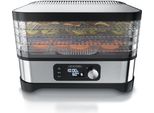 Arendo Disidratatore Con 5 Ripiani, Disidratatore Elettrico Da 400 W Per Frutta, Verdura, Carne, Disidratatore In Acciaio Inox Con Display, Timer E Controllo Della Temperatura (35-70°), Senza Bpa