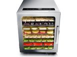 Arendo Disidratatore Con 8 Ripiani, Disidratatore Elettrico Da 500 W Per Frutta, Verdura, Carne, Disidratatore In Acciaio Inox Con Display, Timer E Controllo Della Temperatura (30-90°), Senza Bpa
