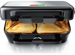 Arendo Sandwich Maker 1200 W Con Rivestimento Antiaderente - Con Piastre Rimovibili - Lavabile In Lavastoviglie - Controllo Della Temperatura - Sandwich Maker - Tostapane Per Grandi Toast