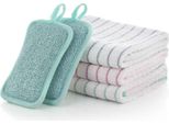 Panni Per La Pulizia E La Cucina Con Viscosa Di Bambù (Ottenuta Da Cellulosa Di Bambù) - 3X Strofinacci In Viscosa Di Bambù (Ottenuta Da Cellulosa Di Bambù) - Panni Per La Pulizia Extra Assorbenti - Panni Morbidi In Viscosa Di Bambù (Ottenuta Da Cellulosa Di Bambù) E 2 Spugne Per La Pulizia