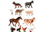Miniland Figure Animali Fattoria 11 Unità Multicolore Multicolore Taglia Unica
