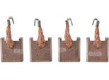 1 Set - Set In Carbonio - Adatto Per: Bosch 1007014143 / 9003337001 - Hc-Cargo 142334 - Hc-Cargo BSX1514 - Iskra 16905247