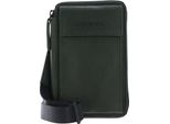 Leonhard Heyden Pelle Borsa Per Cellulare Borsa A Tracolla Den Haag Phone Bag Olive Verde Scuro