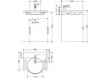 HEWI 950.19.001 92 Produktset WT u. Armatur,