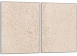 Set Di Piastre Di Copertura Per Piano Cottura 2X40X52 Cm Copertura Per Piano Cottura In Ceramica Alzatina In Vetro, Beige Ardesia